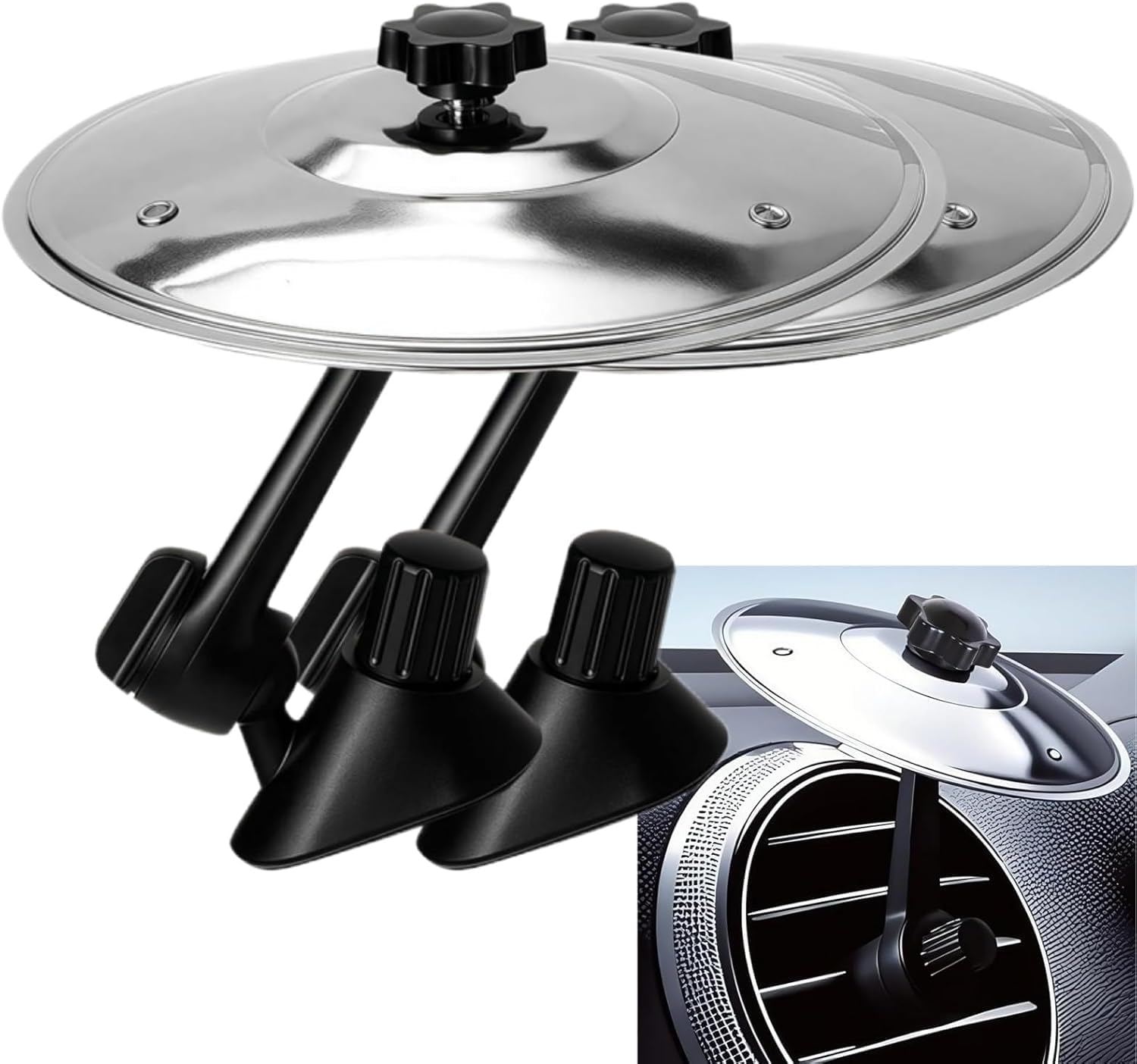 2 Pack Car Cymbals, Car Cymbal Air Vent Car Crash Cymbal Air Vent Mini Drum Cymbal For Music Lovers
