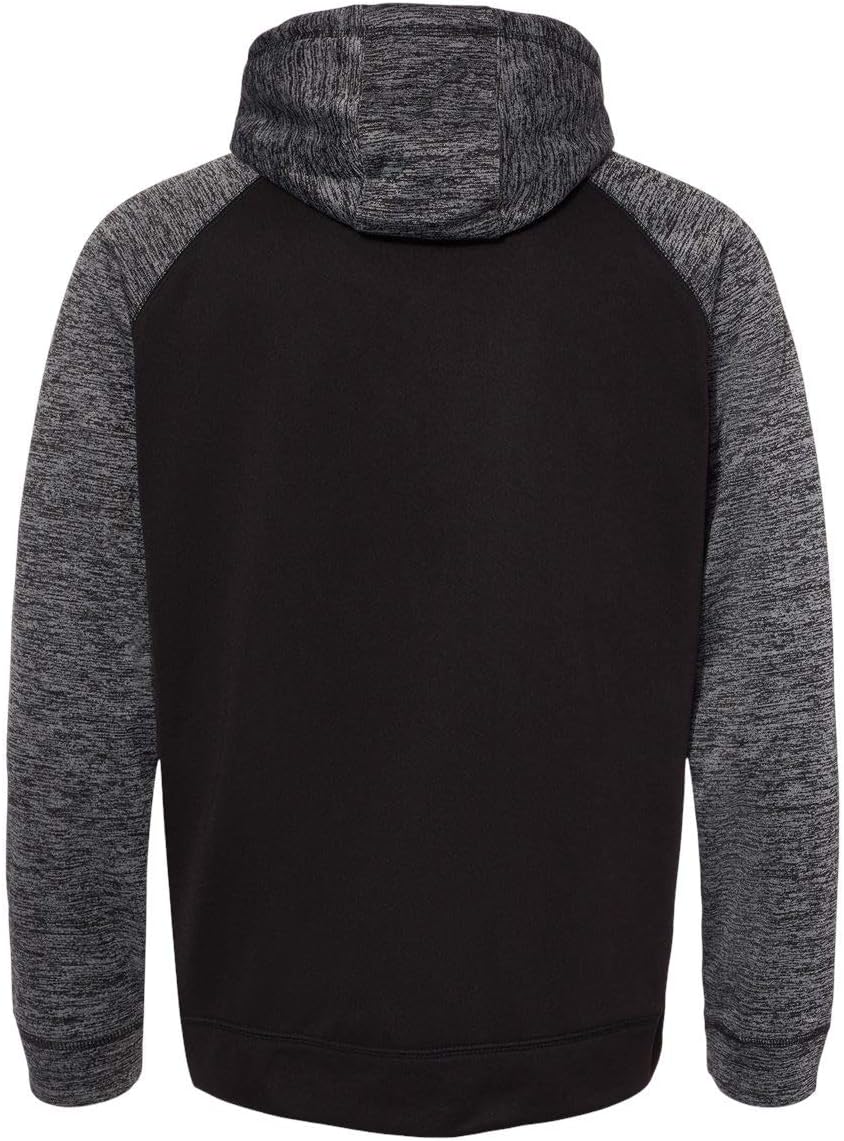 Burnside Mens Performance Raglan Pullover Sweatshirt, M, Black TieDye