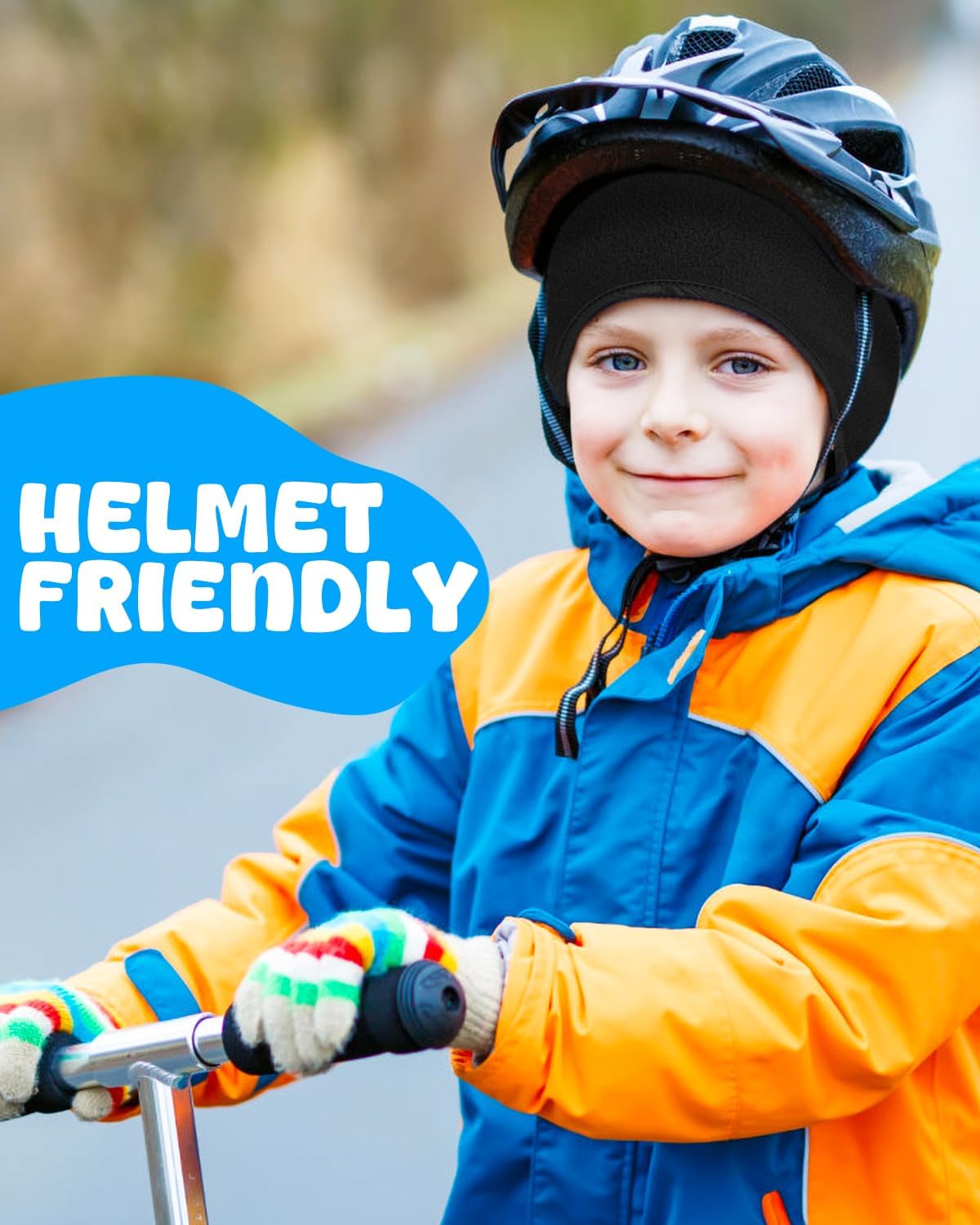 JOEYOUNG Ear Warmers for Kids Winter Headbands for Boys Girls Ear Muffs Cover for Running Cycling Football