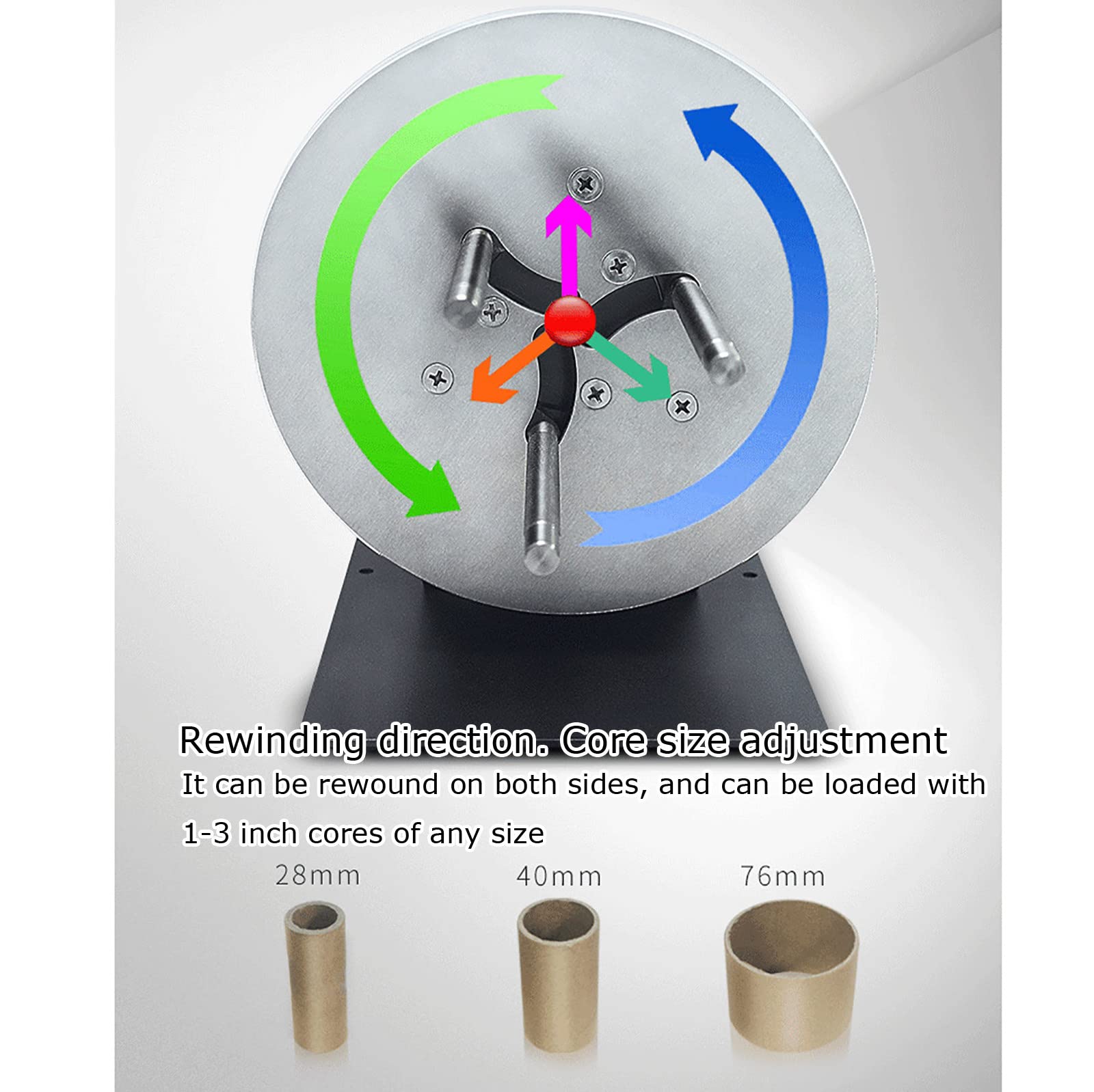 Riavvolgitore Automatico di Etichette da 180 mm (R9), velocità Regolabile, rollback bidirezionale, sincronizzazione della Macchina con la Stampante, per Dimensioni del Nucleo da 1-3 Pollici