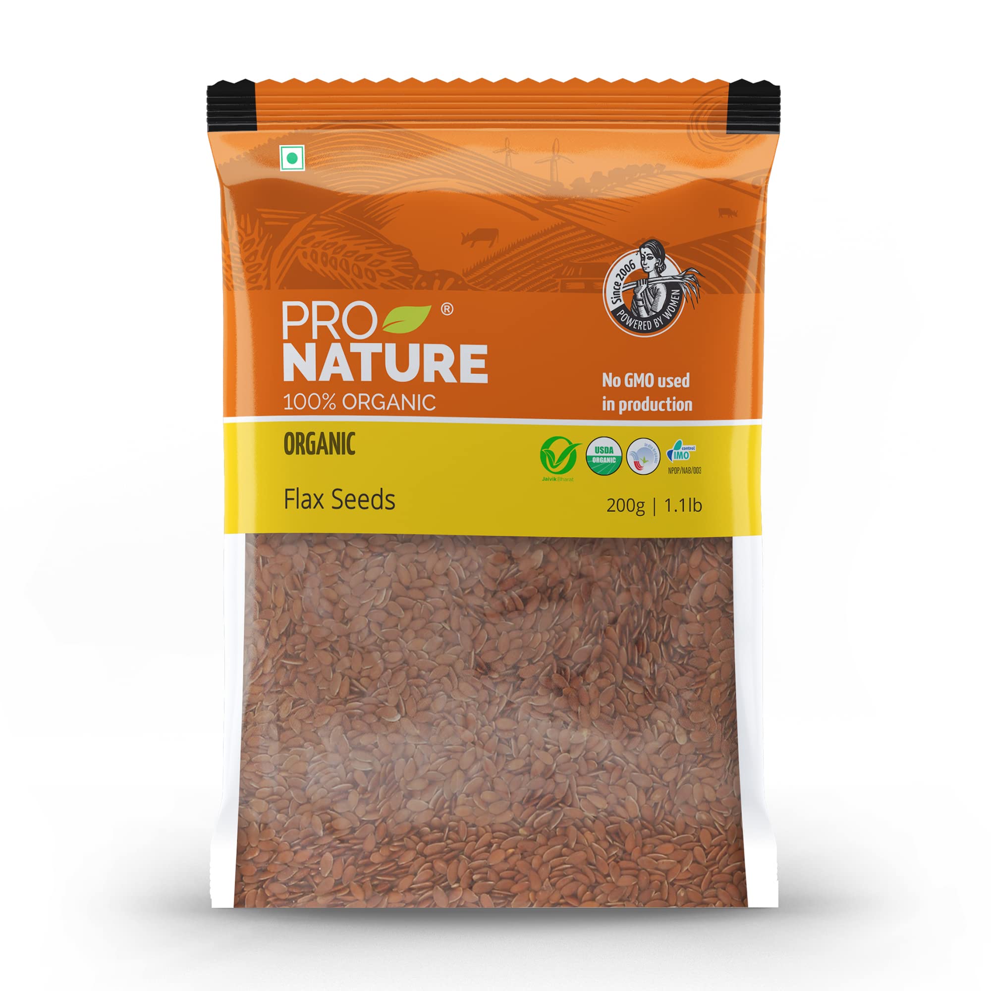 Pro Nature 100% Organic Flax Seeds, 200 Gram (B08GYL8NBS) Amazon Price History, Amazon Price Tracker