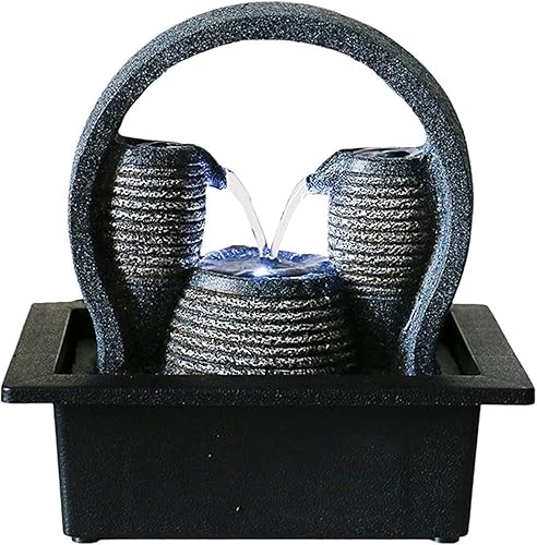 Miniatura 1 de Indoor Water Fountain Tabletop Fountains Desktop Fountain Living Room Decorative Waterfall Fountain Indoor Flowing Water Decorative Fountain Desk