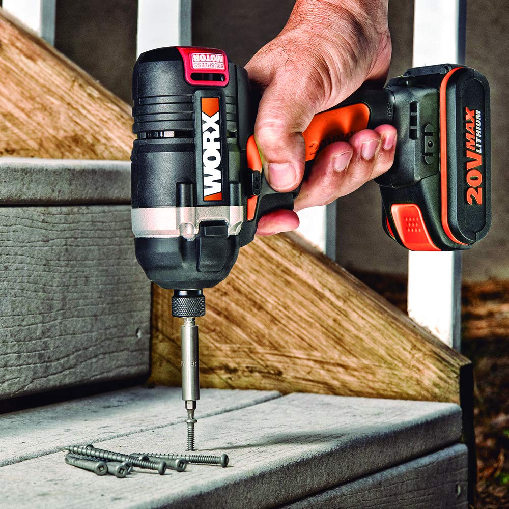 Worx WX292 - Cacciavite impatto 1/4 "- 2 batterie 20v - 2,0 ah - li-ion.