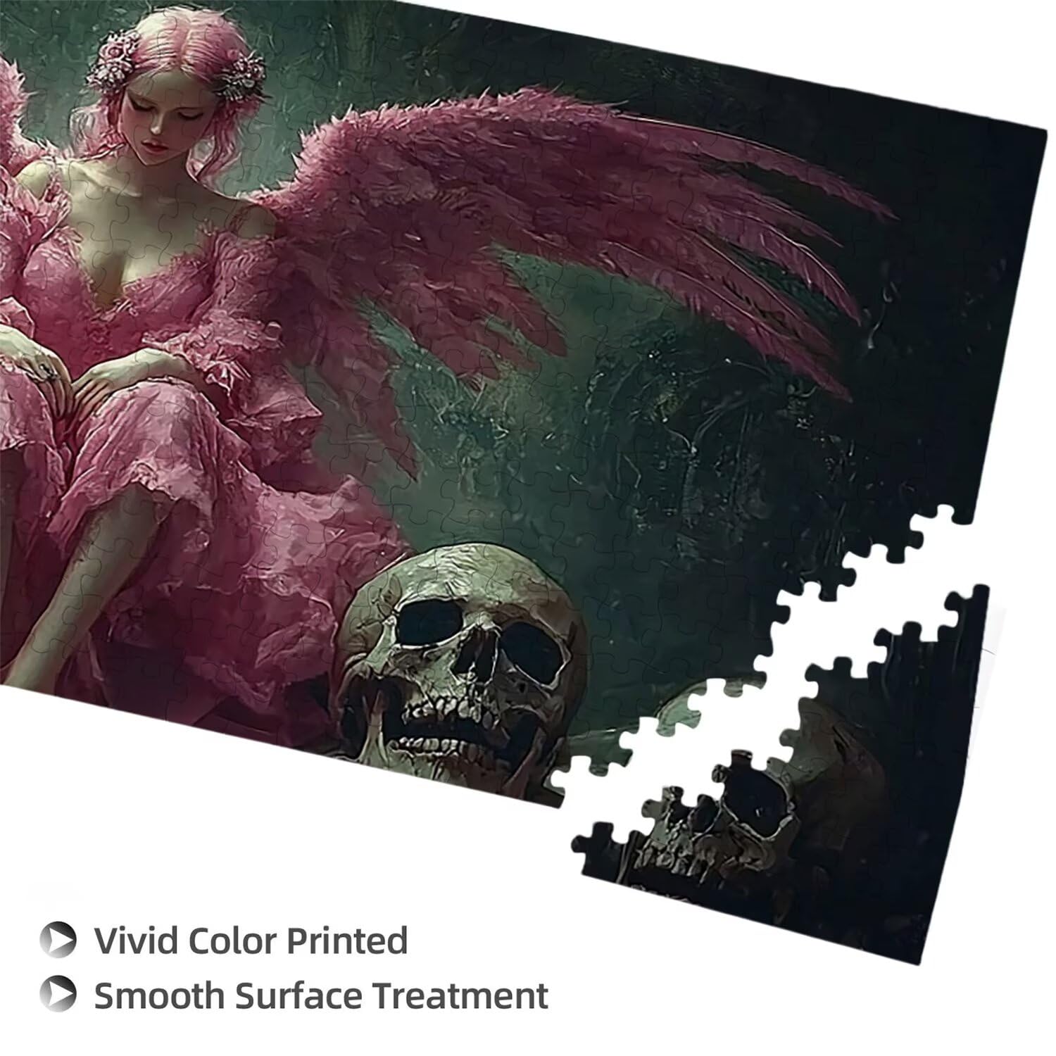 Puzzle dla dorosłych 1100 elementów, puzzle szkieletowe anioła, dla dorosłych klasyczne puzzle i od 14 lat junior, rodzinne puzzle rozrywka w domu prezent 87x42cm l-617