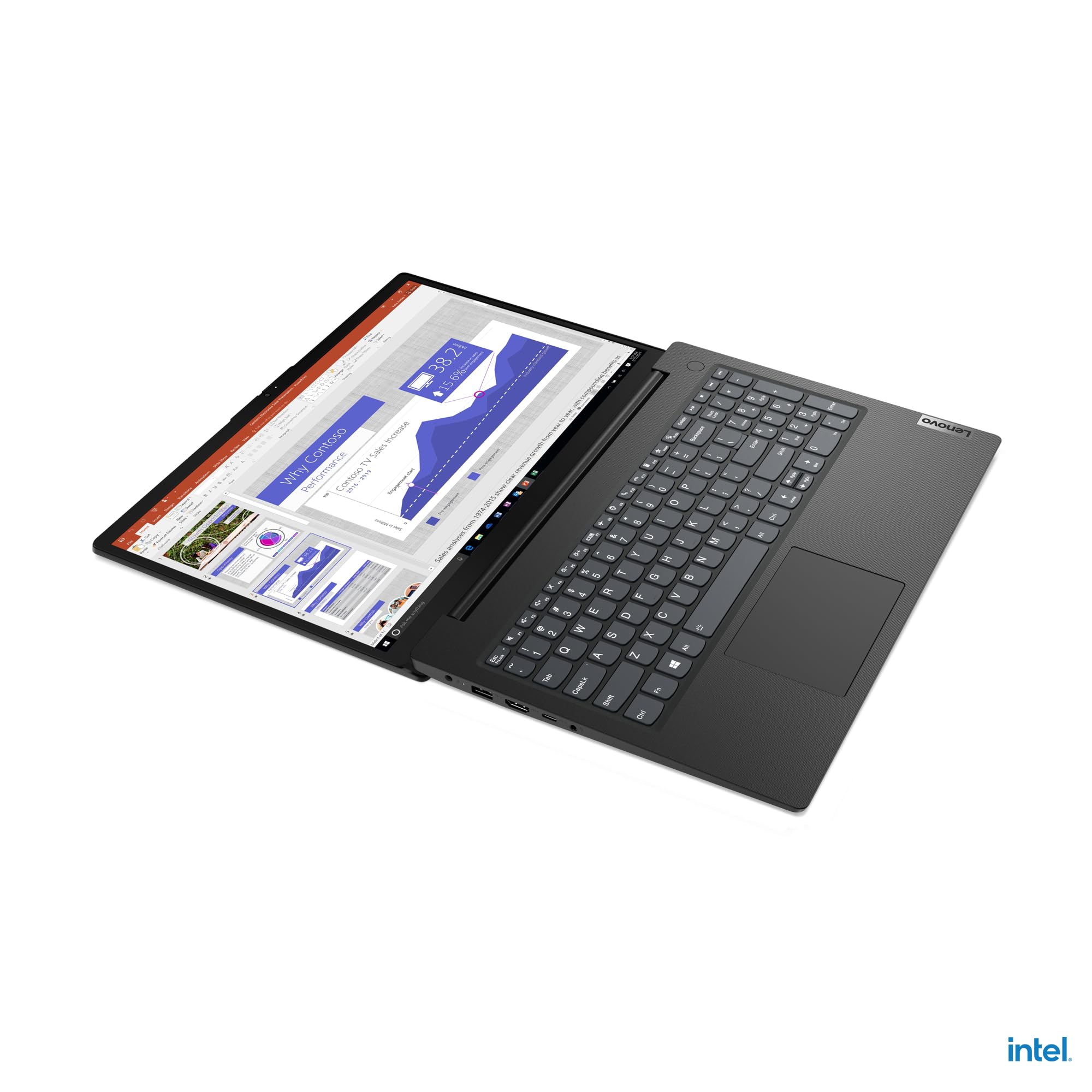 Lenovo V15 Notebook 15.6" FHD Intel N4500 8GB DDR4 256GB SSD M.2 NVMe WiFi 6 Windows 11 Home