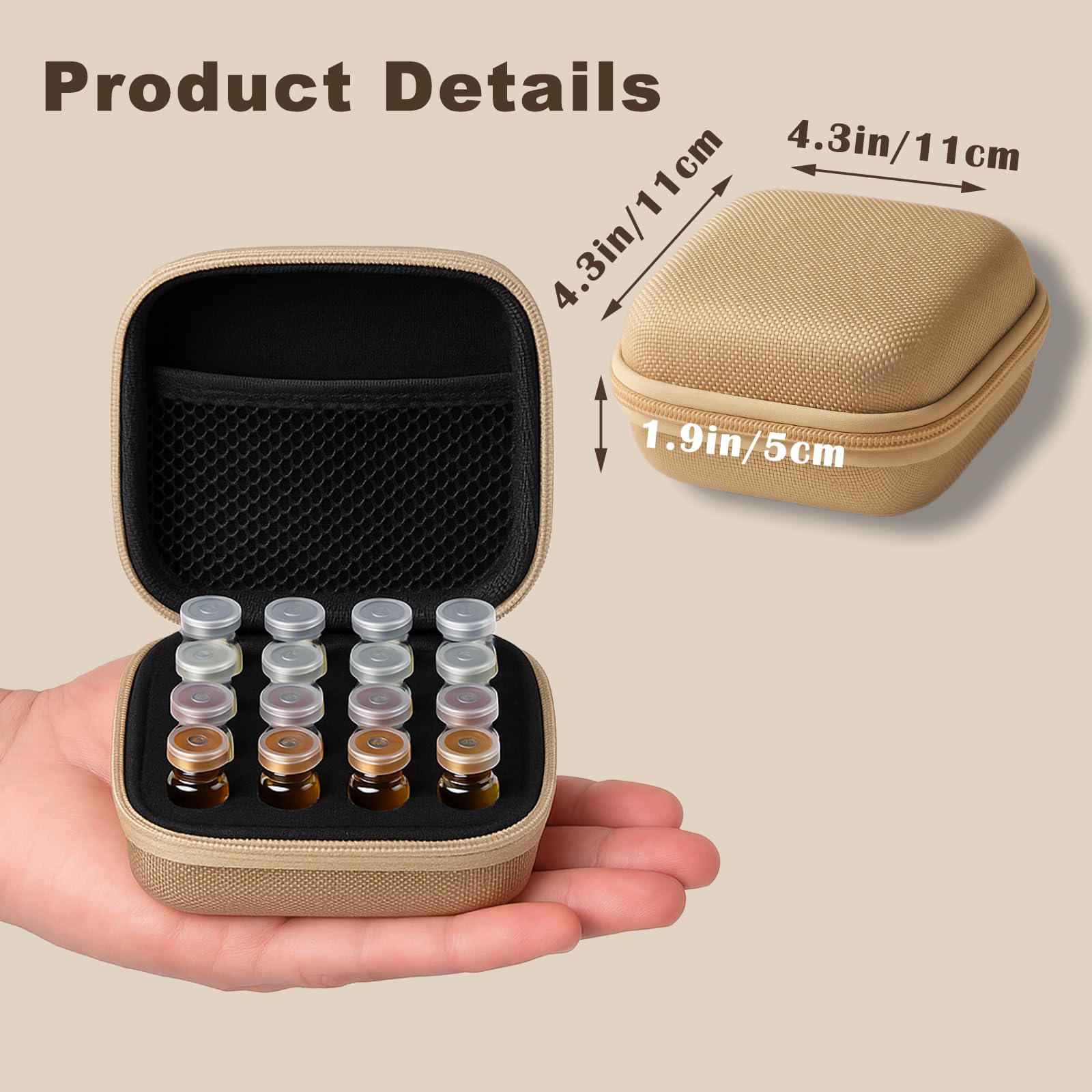 Mazentrix Peptide Vial Case for Fridge Storage
