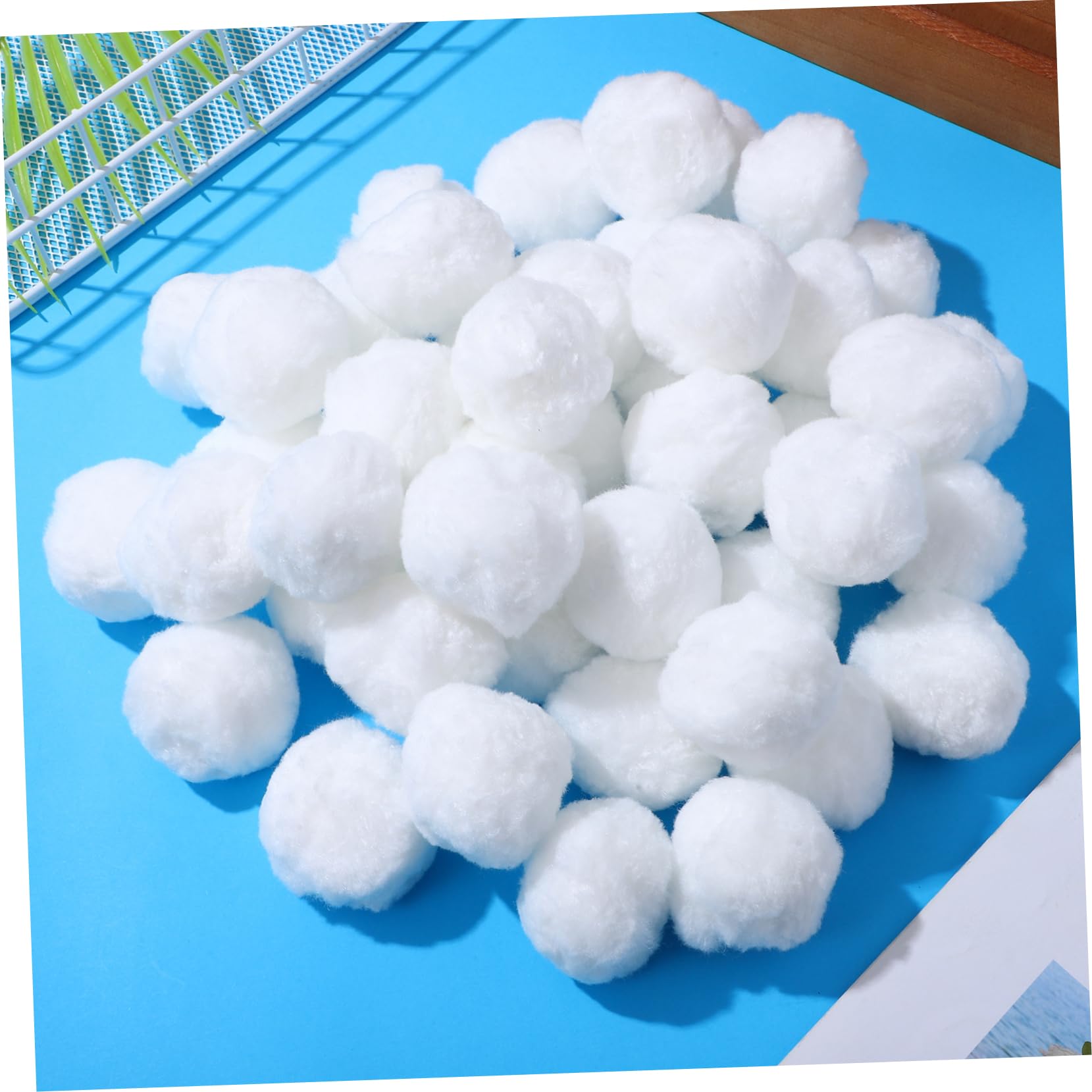Boules Filtrantes Remplaçables, Filtration, 1 Pack, Polyester, Blanc