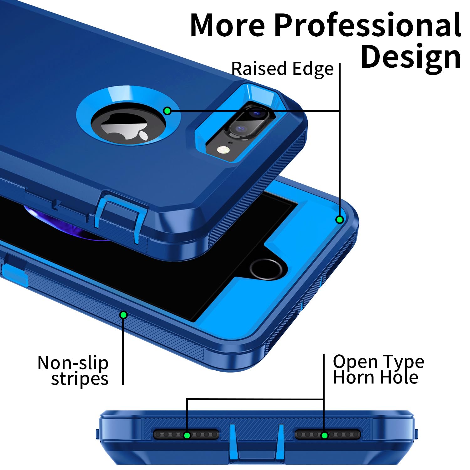 Amazon.com: Mieziba for iPhone 8 Plus/7 Plus Case,[Built in Screen