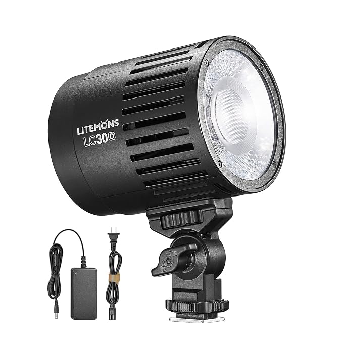 Godox LC30D Litemons Tabletop LED Light with Holder & Power Cable ...