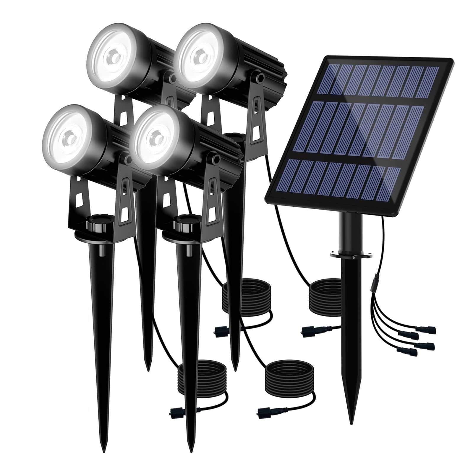 Focos solares LED 3000K/6000K/RGB Luz LED Solar Foco Solar For Exteriores Luz Solar For Jardín Luz Solar For Exteriores IP65 Luz De Energía Solar Impermeable Luz De Pared El ahorro de energía ( Color