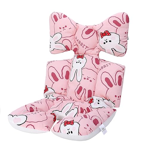 Forro para asiento de cochecito de bebé, almohadilla suave y transpirable 3D de malla de aire refrescante, forro universal para bebé (jirafa