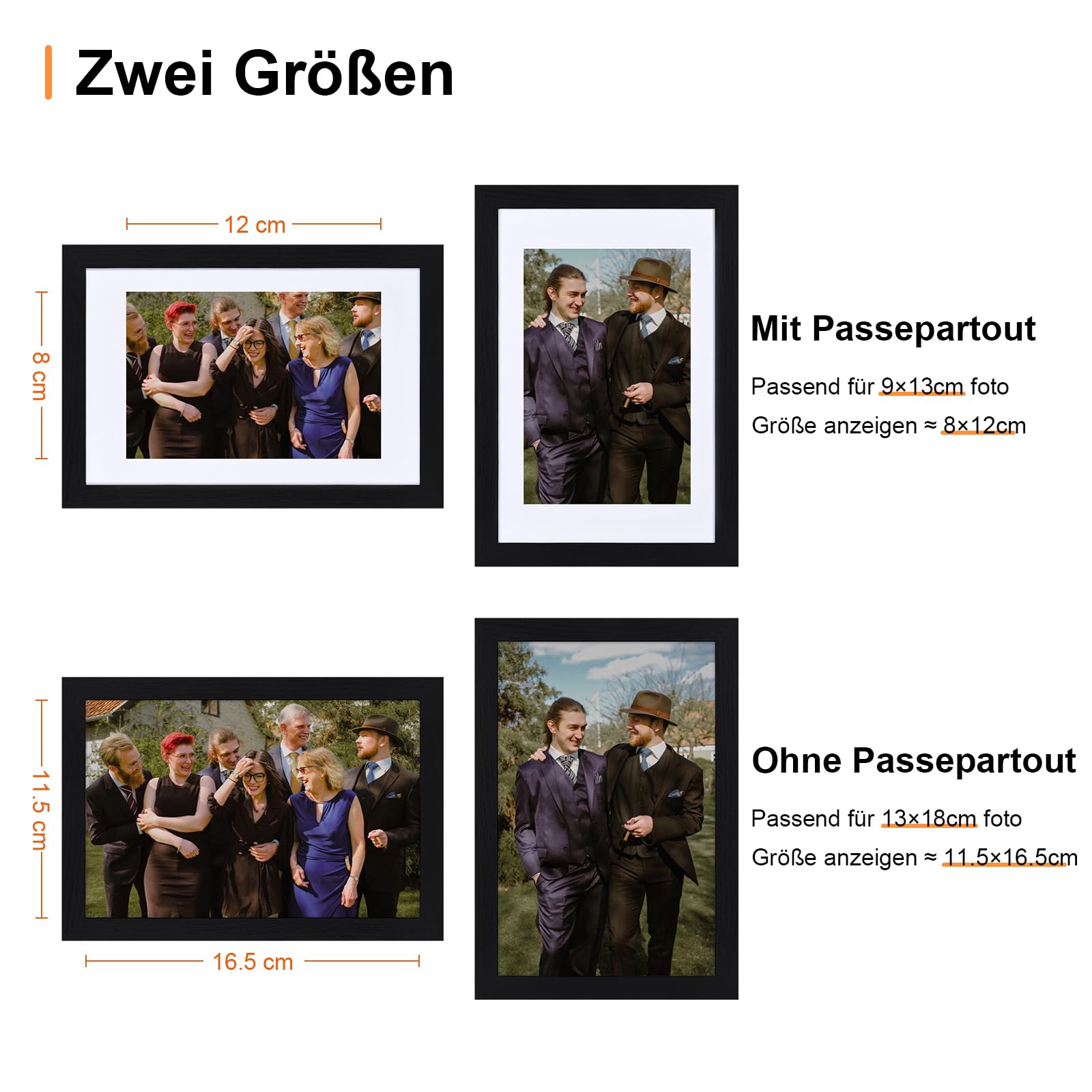 Bilderrahmen 13x18 cm 12er-Set Posterrahmen