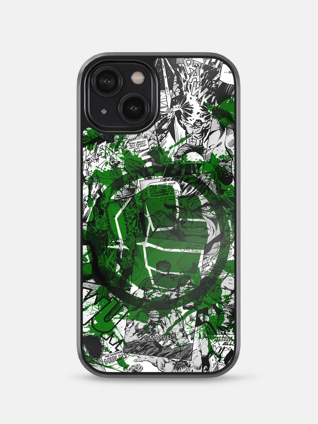 Macmerise Phone Case | Compatible with iPhone 14 Back Cover Case | Design Splash Out Hulk Fist | 360 Degree Protection | Protective Mobile Cover | iPhone 14 Phone with Camera Protection