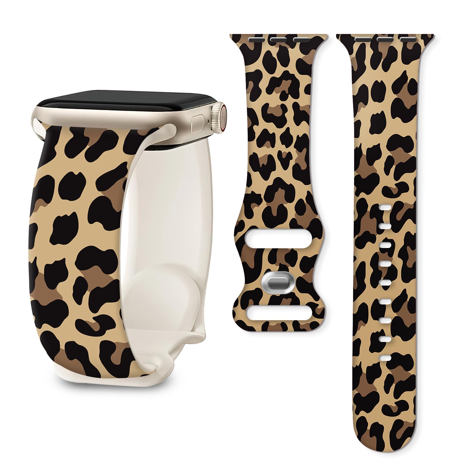 BALQOIFD Sport Bands Compatible with iWatch Band 38mm 40mm 41mm, Funny Soft Wristband Waterproof Replacement Sport Strap for iWatch Bands Series 9 8 7