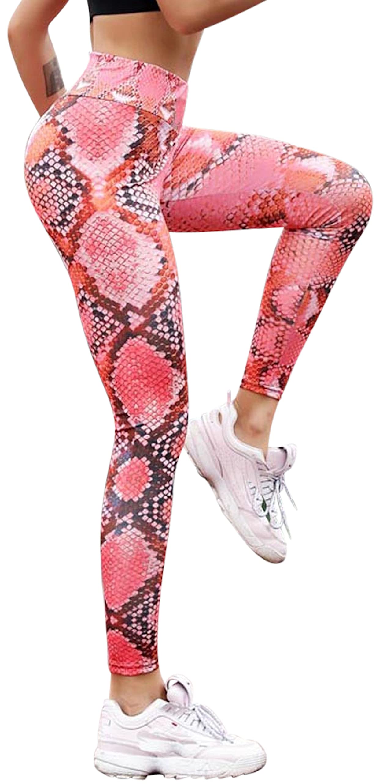 In One Clothing - Damskie legginsy do uprawiania sportu, fitnessu, aktywności na świeżym powietrzu i do noszenia na świeżym powietrzu, super elastyczne i z wysokim stanem zapewniają wygodne
