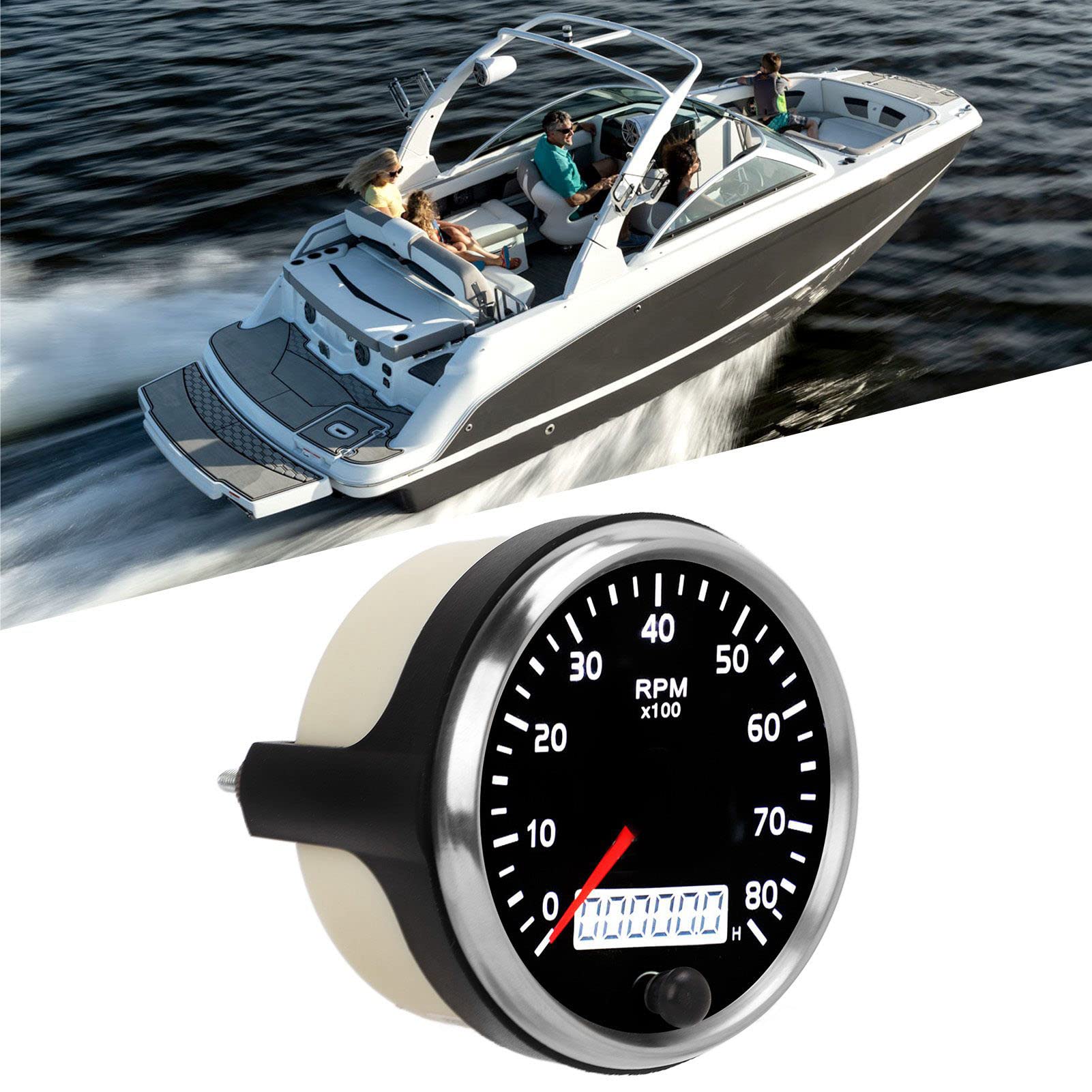 85mm Drehzahlmesser Tachometer, Hohe Genauigkeit Design