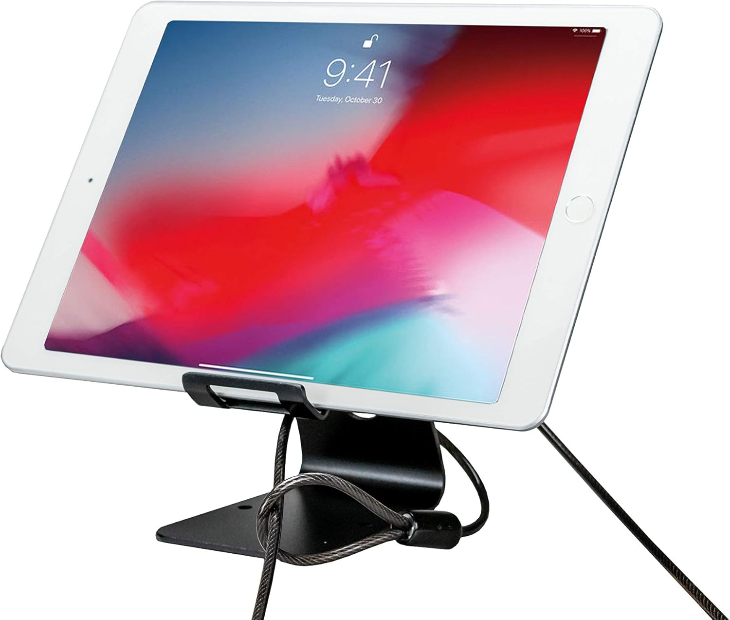 Security Desktop Stand - Kit de Seguridad para Tablet con Cable Antirrobo