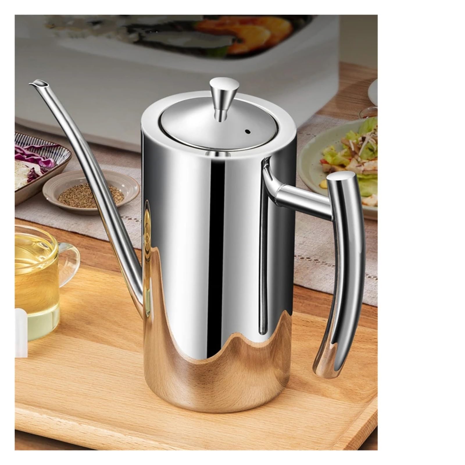 Dispenser for olio in acciaio inossidabile - Bottiglia da cucina(700ml)