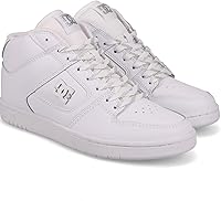 DC Shoes Women's Manteca 4 LX Skate Shoes - Leather Mid-Top with Ankle Support, Breathable Mesh & Grippy Outsole