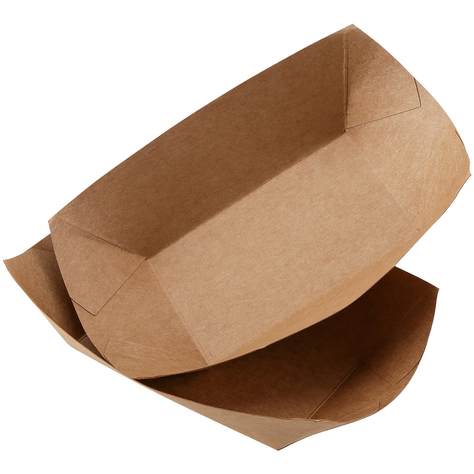 ZOENHOU 100 ciotole in cartone Kraft 165 x 120 x 25 mm marrone per fingerfood snack