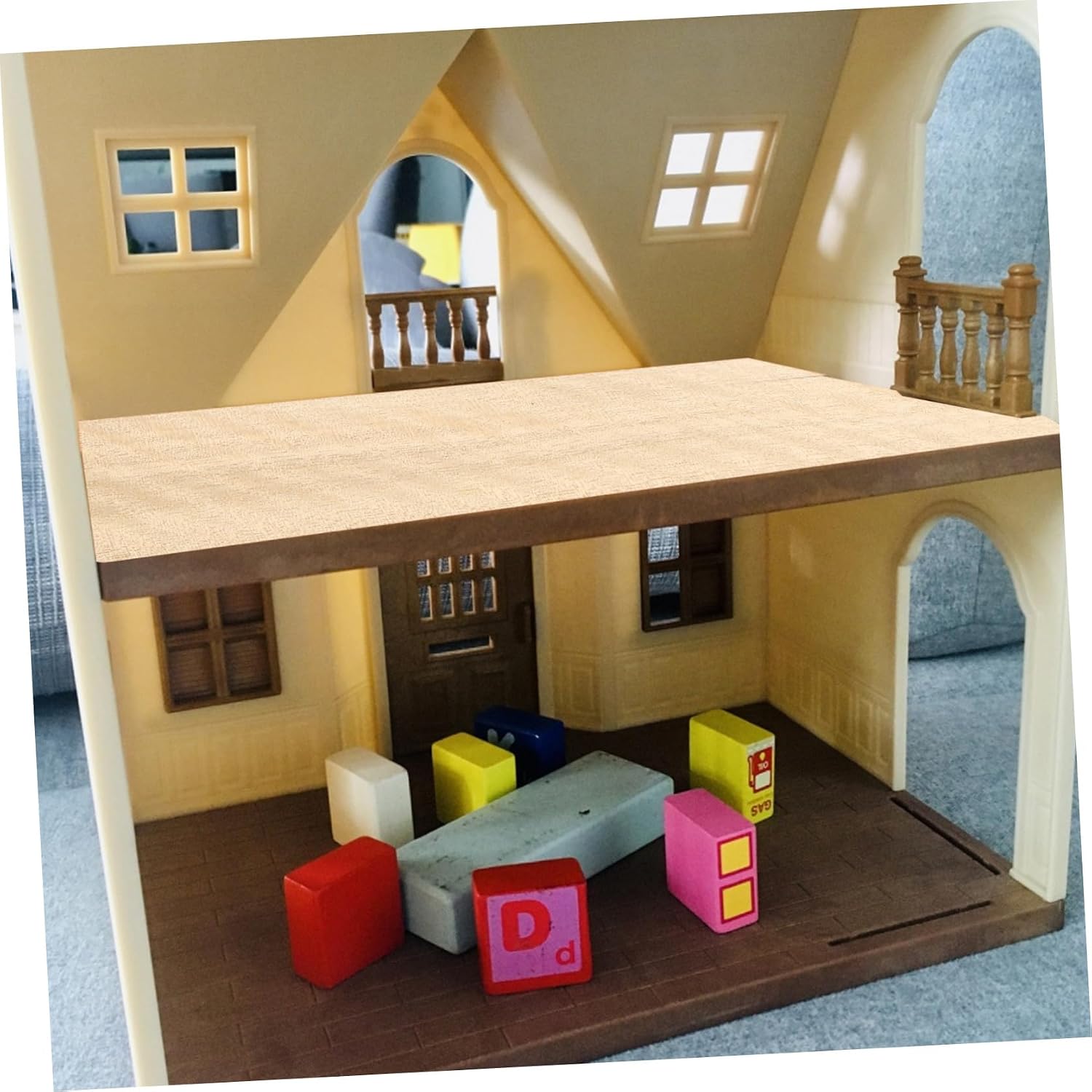 5 Sheets Sand Table Decor Wooden Texture Sheets for DIY Projects