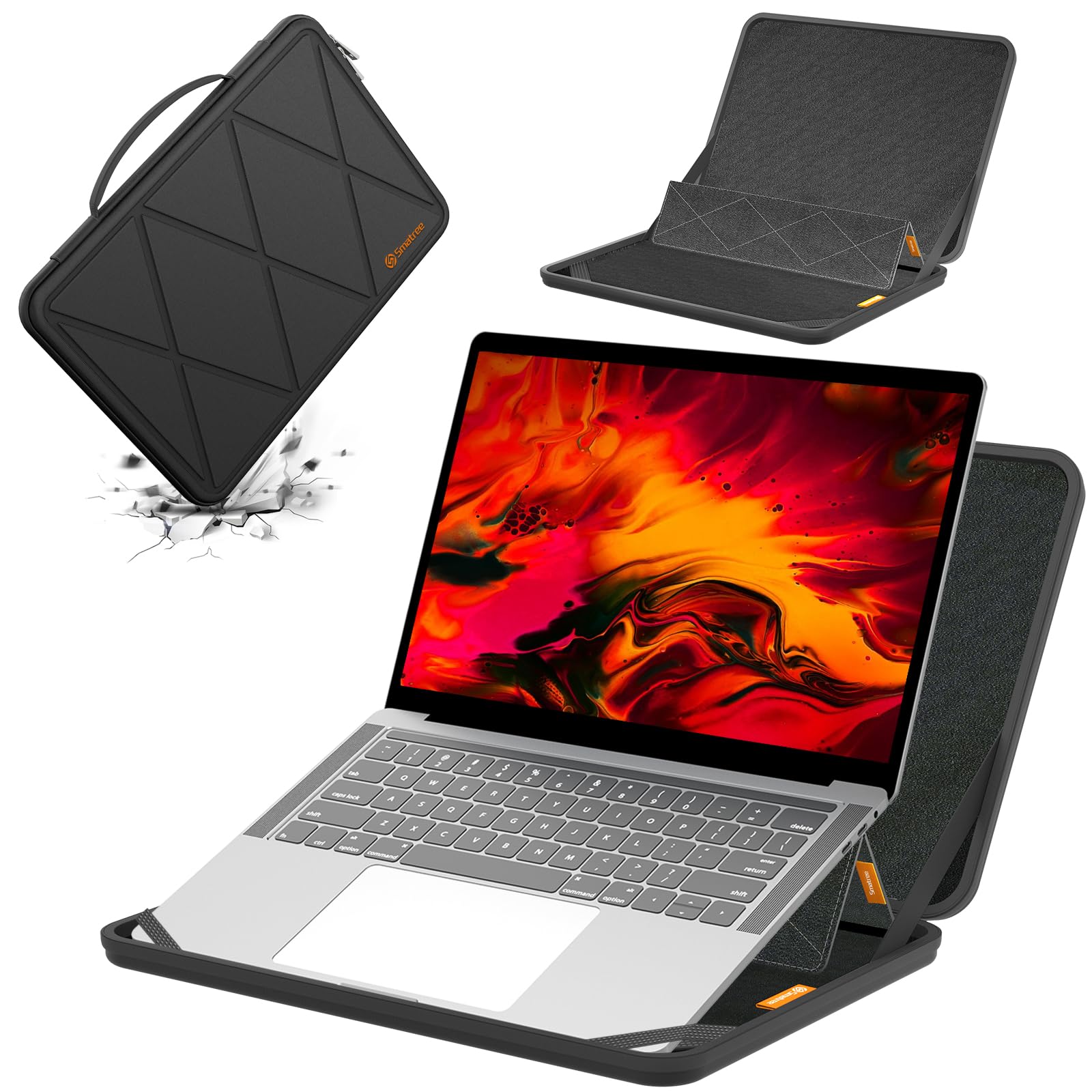 Smatree MS130 Custodia protettiva rigida in EVA con stand compatibile per 17,3 pollici Acer Nitro 5 Gaming Laptop -AN517-42-R5KZ/AN517-42-R35M, per Nitro 17 AN17-71-75VK/AN17-51-70CB
