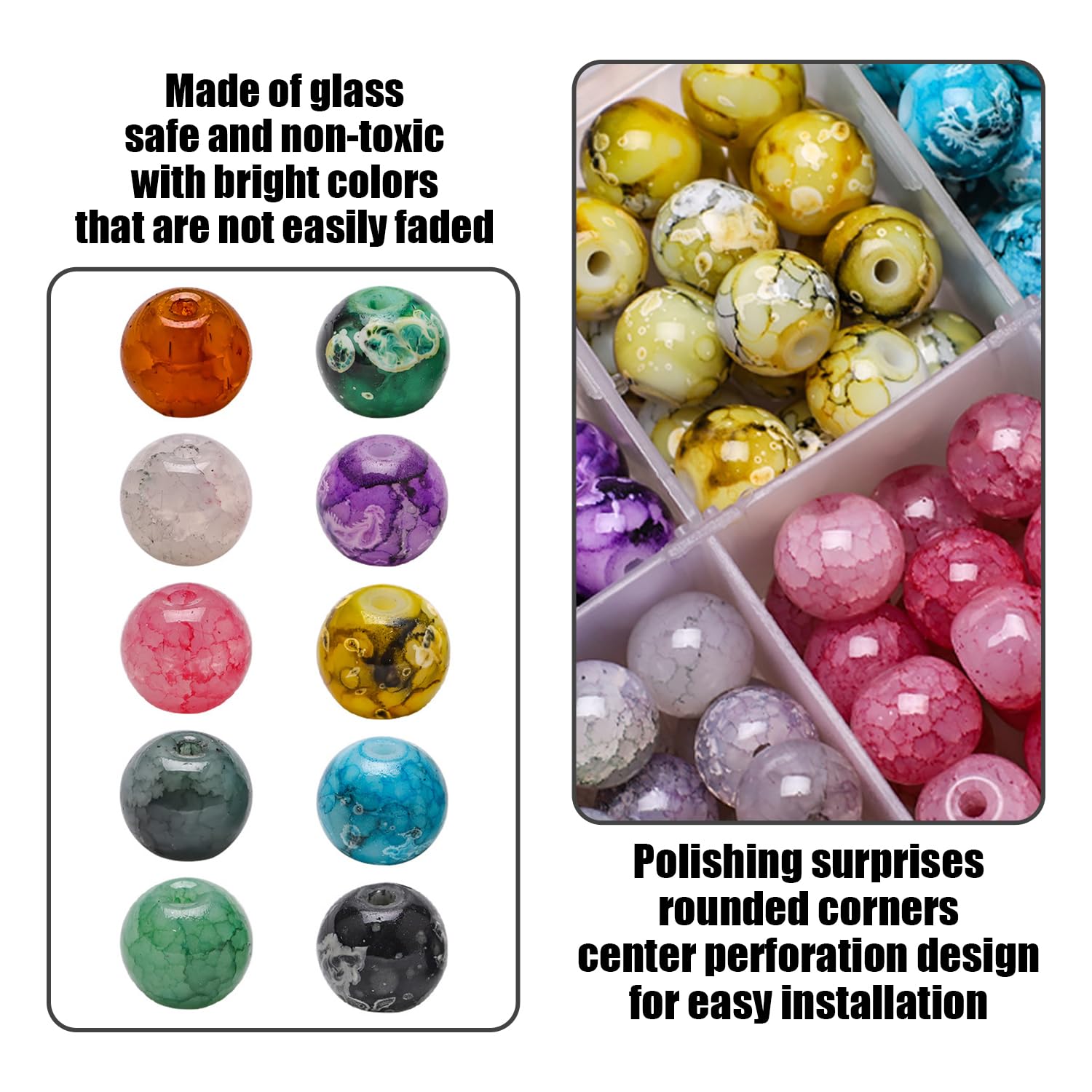 200 Crystal Beads, 1 Roll of Beading Wire, 1 Needle Threader, Bracelet Beads, Jewelry Making Beads, Necklace Beads - Image 3