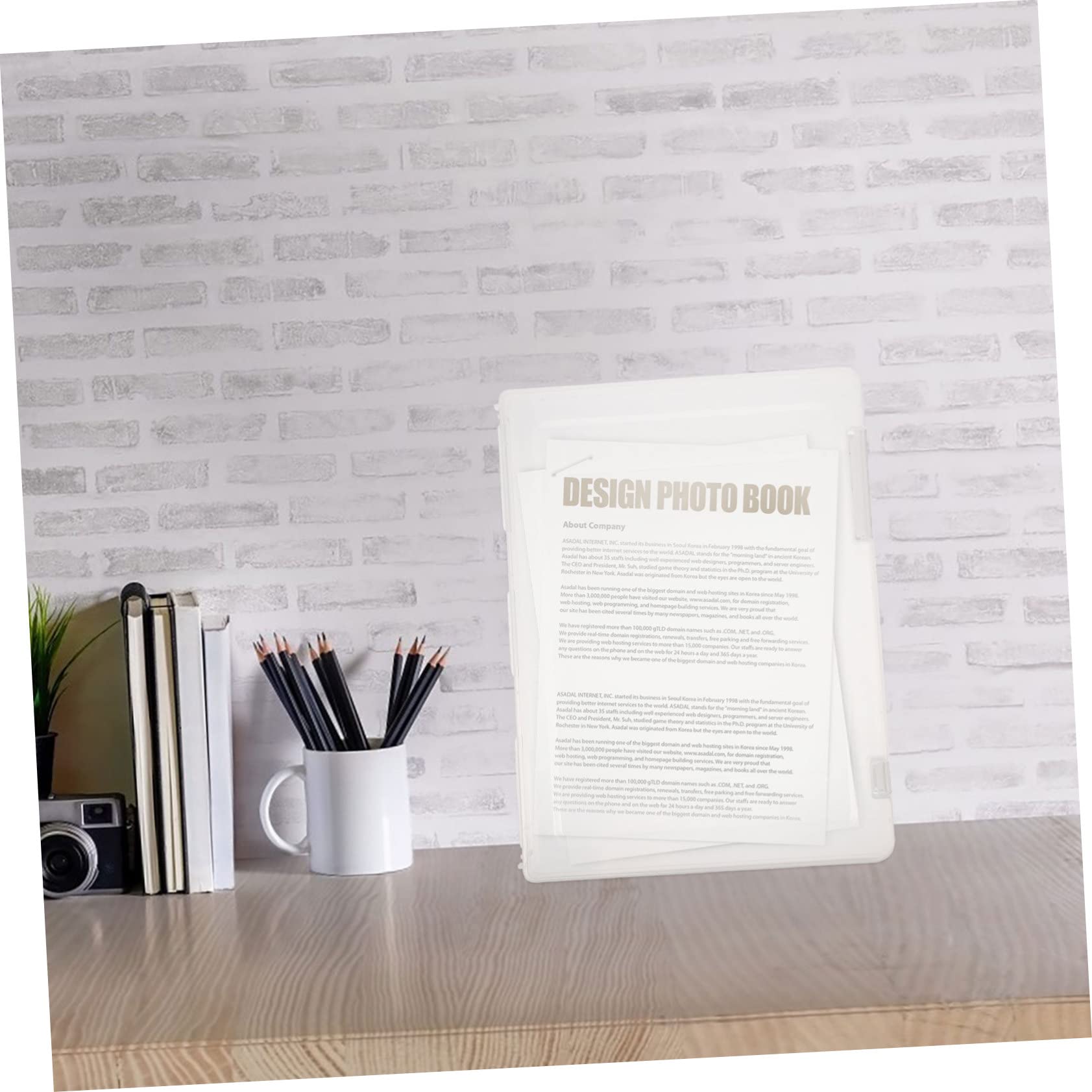 HOMSFOU 5 Stück Transparente Robuste Dokumentenbox mit Deckel Praktische Aufbewahrungsbox für Büro und Zuhause Große Kapazität Sicher Verschließbar Vielseitiger Organizer für Schul und