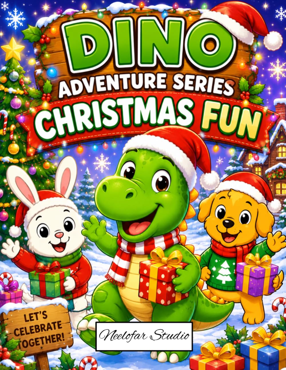 Dino Adventure Series: Christmas Fun: A Holiday Coloring Adventure with Rex the Dino and Friends
