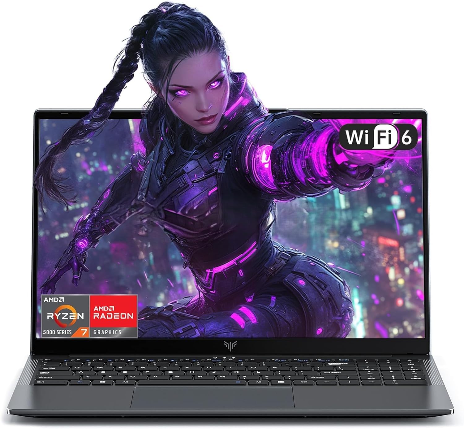 ACEMAGIC Gaming Notebook AMD Ryzen 7 5700U(Bbatti7-1355U), podświetlana klawiatura laptopa, pamięć RAM 16 GB NVME SSD 512 GB, Win 11 Pro Laptop, 16,1" Full HD 1920 x 1080, kolor (szary)