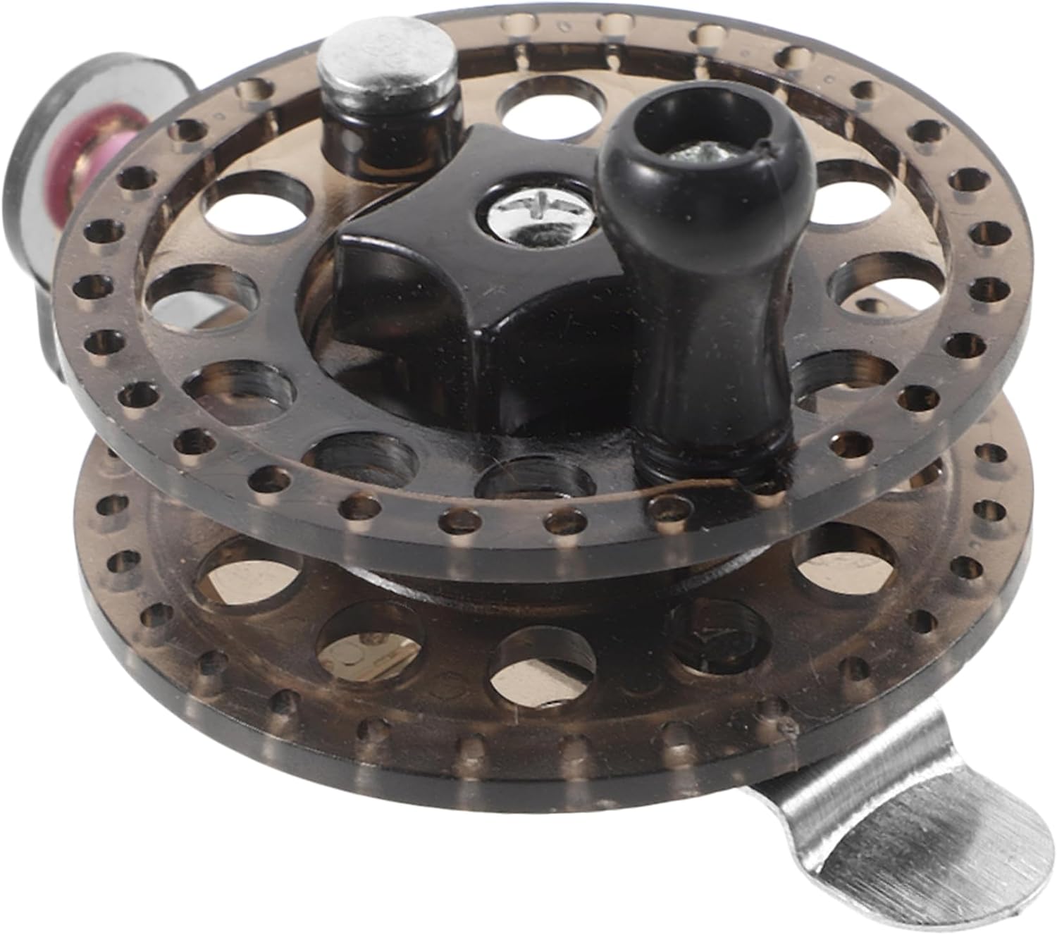Milisten Sturdy Plastic Fishing Reel Fly Fishing Reel Wheel for River Lake with High Density Composite Wheel Foot and Creative Design