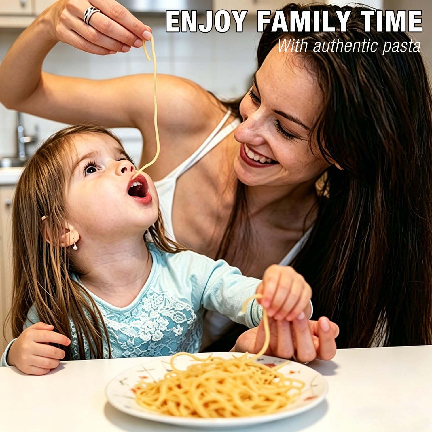 Máquina para hacer pasta, máquina manual de pasta con 9 ajustes de grosor ajustables, máquina de fideos de acero inoxidable con rodillos y cortador para pasta, espaguetis, fettuccini, lasaña
