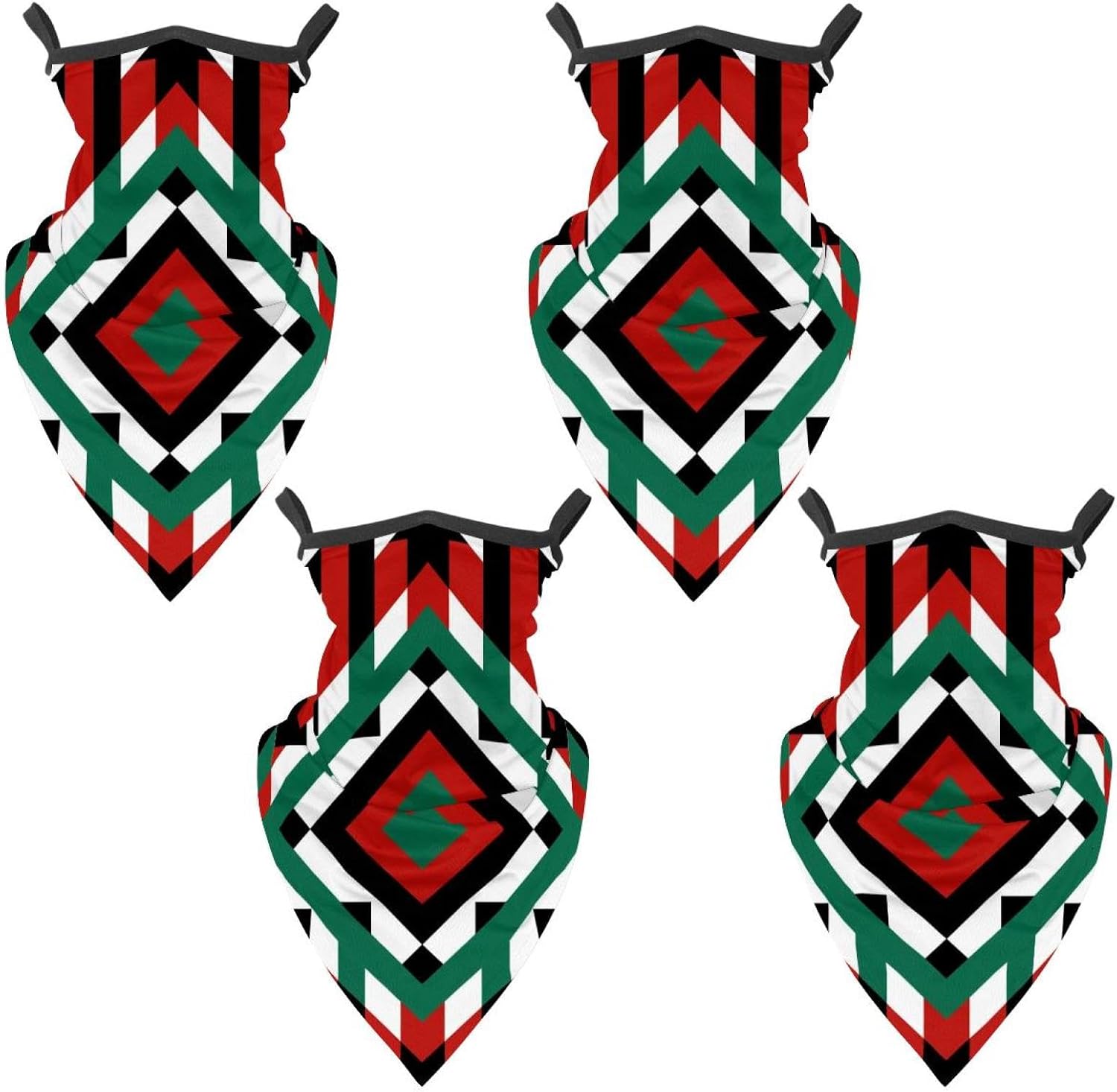 4 Pieces Palestine Neck Gaiter Bandana Face Mask, Sun Cooling Scarf Gator Cover Head for Men Women