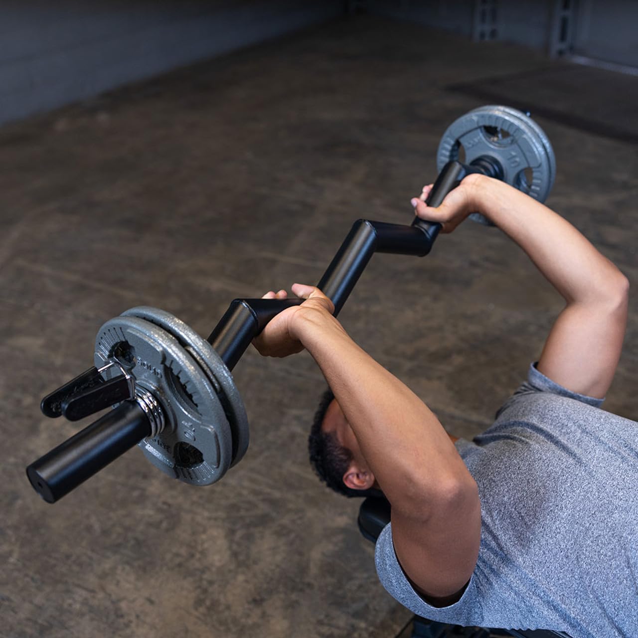 Rubber Curl Barbells Body Solid Rubber Coated Fixed Weights