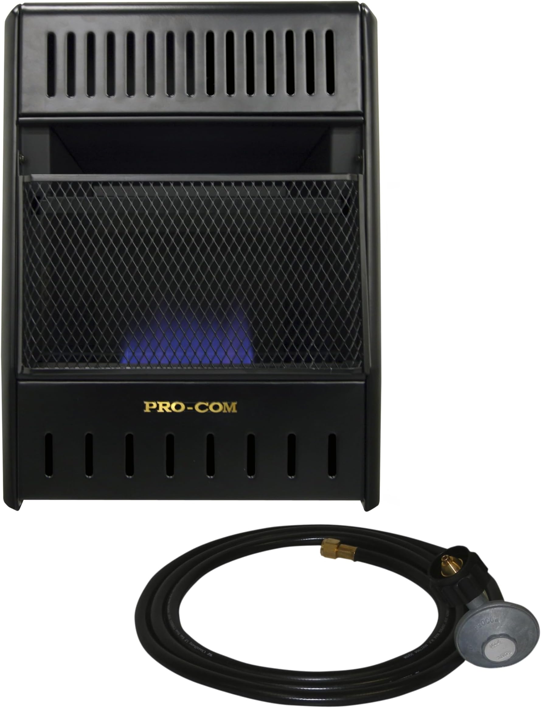 ProCom Liquid Propane Ventilation-Free Ice Heater - 10,000 BTU, T-Stat, Model #ML100TBAHR, Black