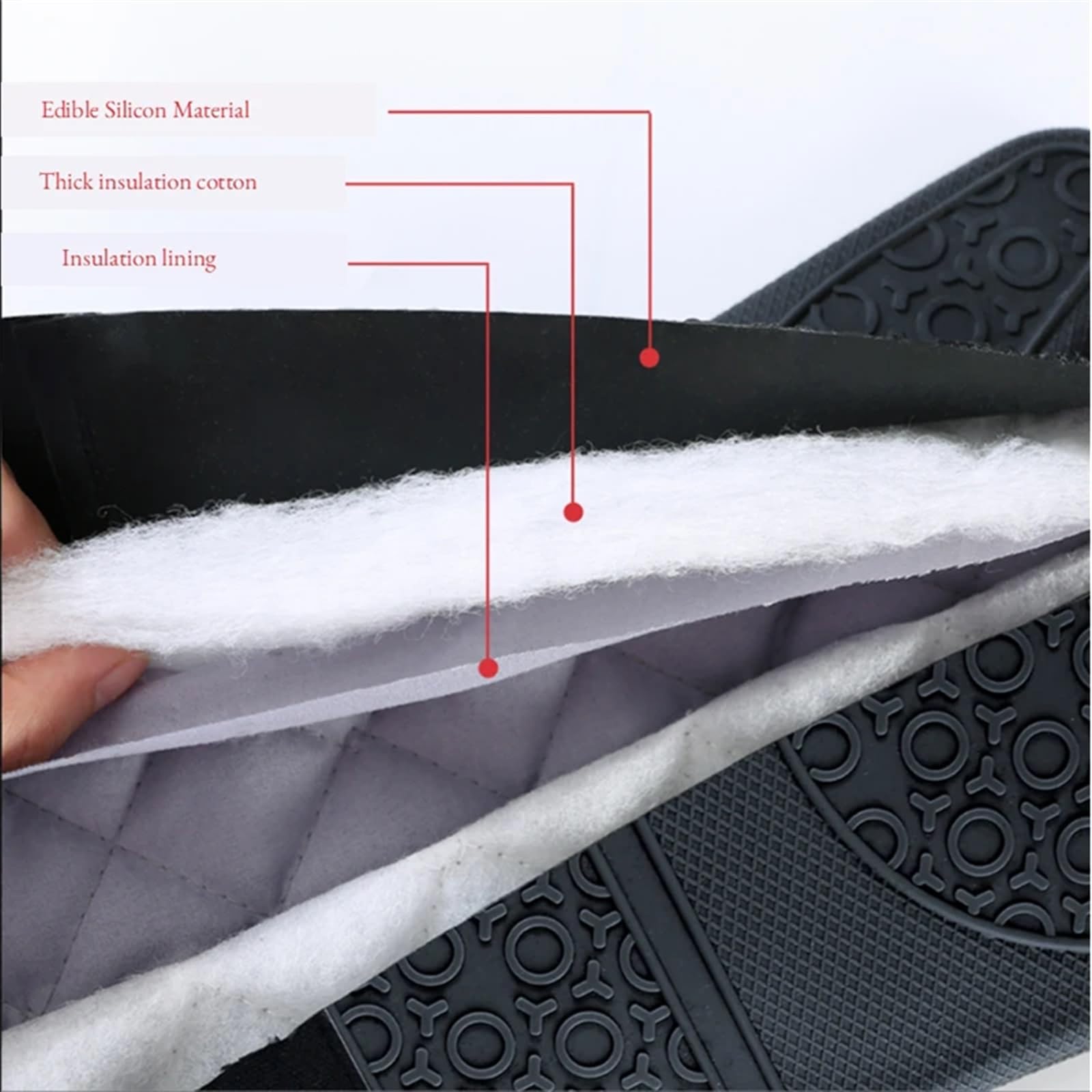 MRKU Backhandschuhe, Ofenhandschuhe, verlängert, aus Baumwolle, Silikon, hitzebeständig, mikrowellengeeignet, rutschfest