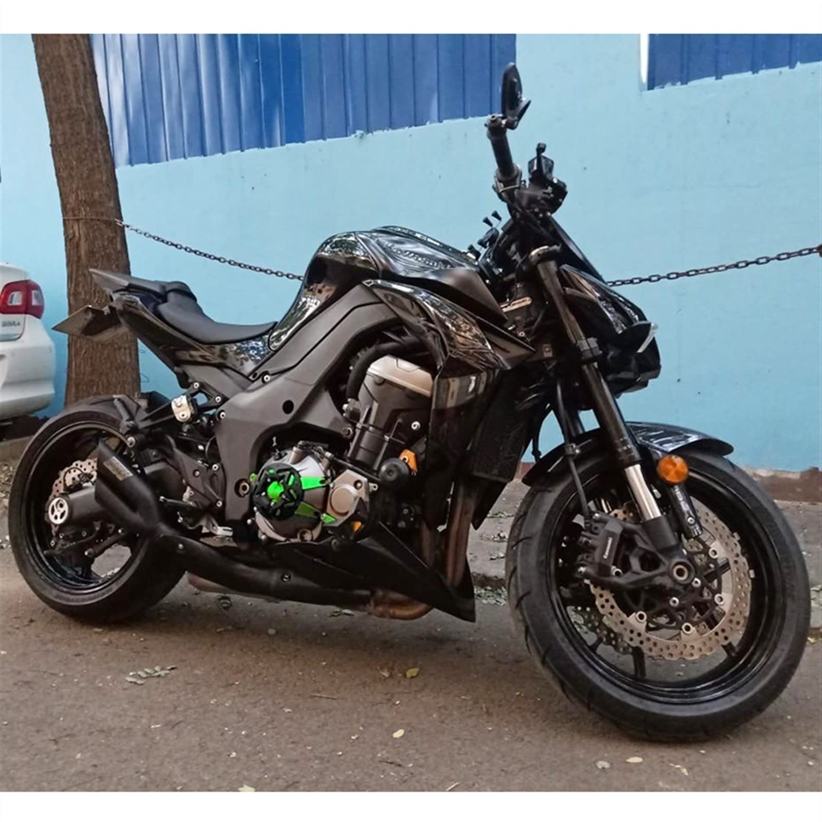 Motorycle Motorschutz Stator Case Protector Slider Motorabdeckung Fallschutz Für Yamaha MT-07 FZ07 2014 2020 2015 2016(Gold)