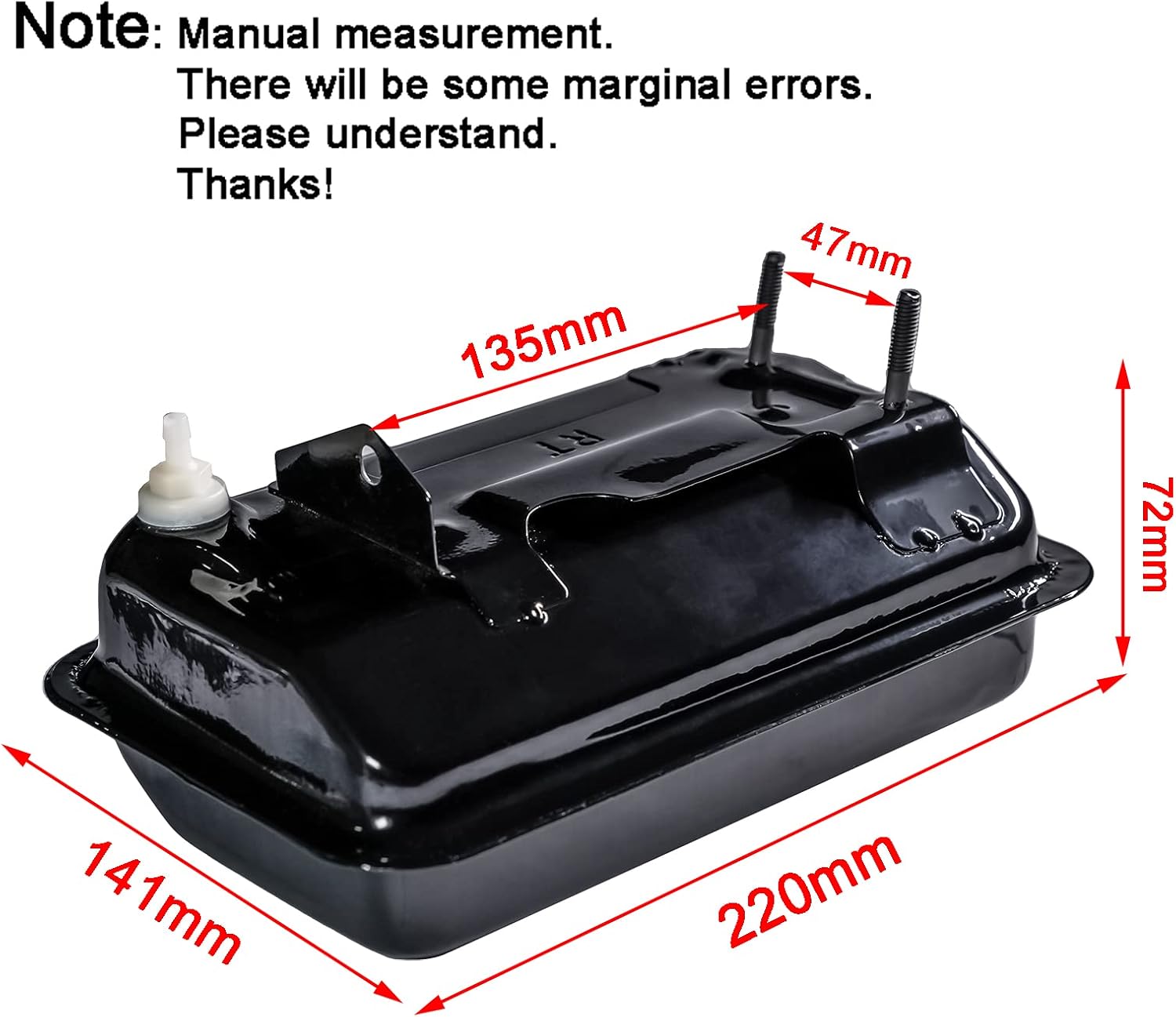 JMCHstore Upgraded Fuel Gas Tank Kit for Baja Doodle Bug DB30 ( Blitz , Dirt Bug , Racer ) 97cc Mini Bike