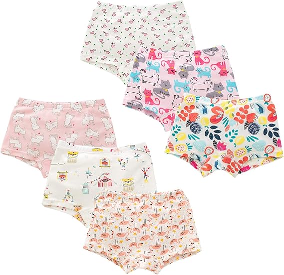 Amazon 女の子 ショーツ ボクサー パンツ 綿100 下着 6枚セット 100 ショーツ 通販