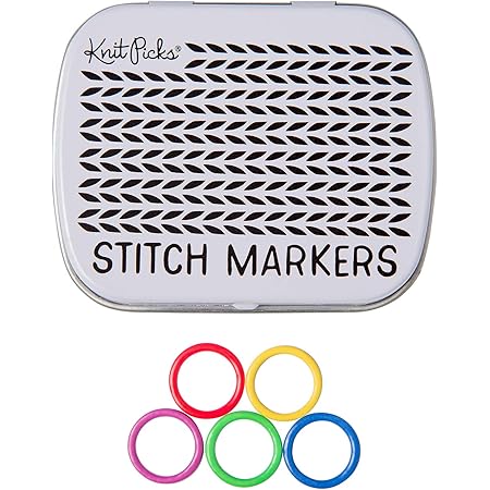 Knit Picks Enamel Stitch Marker Set - Rainbow