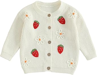 Play Up Cardigan con Bottoni Lavorato a Maglia - Marrone - Cotone e Lana unisex (bambini