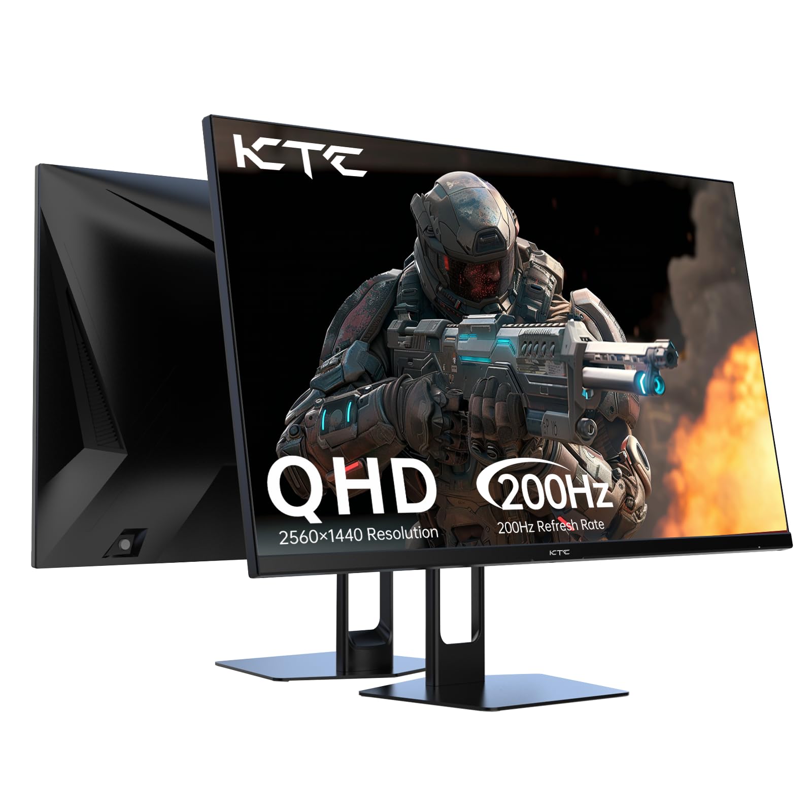 KTC 27 Inch QHD Gaming Monitor, 2K 180Hz 1ms Fast IPS Computer