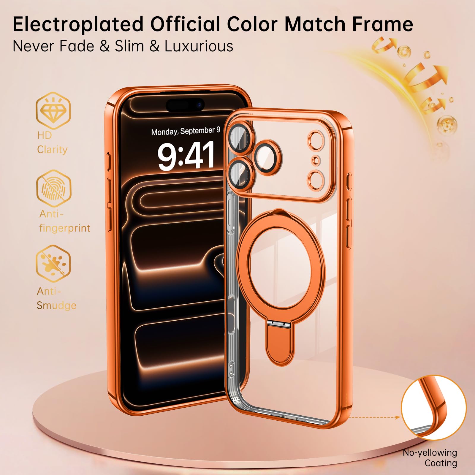 BENTOBEN For IPhone 12 Pro Max Magnetic Case, Translucent Matte Shockproof Anti