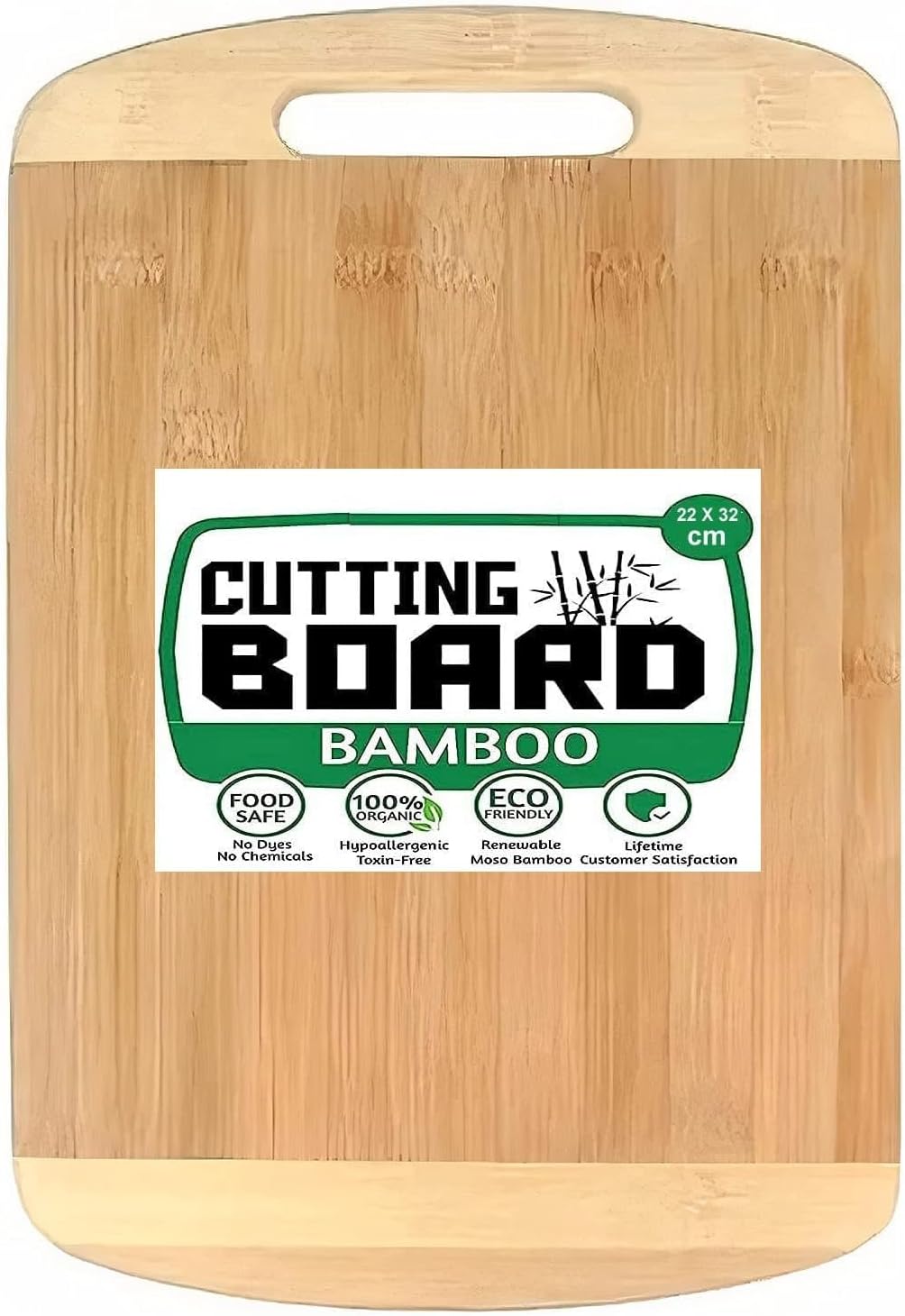 ALLWIN-HOUSEWARE WWooden Chopping Board, Vegetable Cutting Board for Kitchen, Bamboo Chopping Board, Cutting Board, Wooden Serving Board (32 X 22 CM)