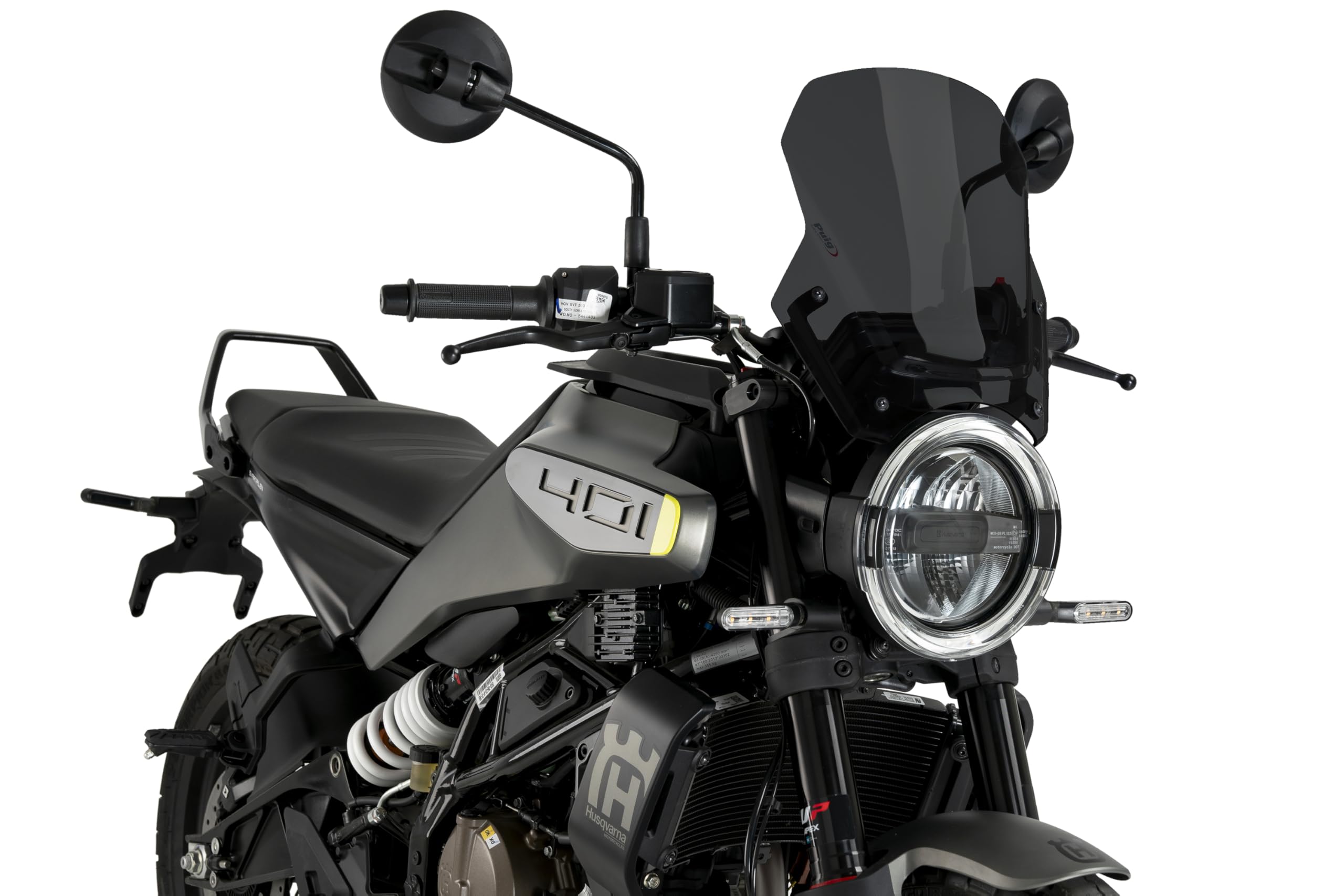 Puig 22188F New Generation Sport Windshield with aerodynamic design and premium finish for motorcycle, Dark Smoke