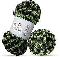 Vista 10 de Baby Bee - Hilo súper voluminoso para ganchillo y tejer, madeja de hilo suave, 38 yardas de hilo 100% poliéster para tejer a ganchillo mantas