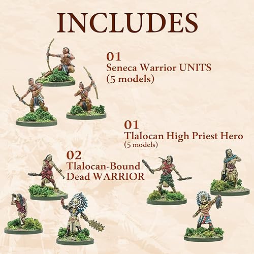 Miniatura 3 de Wargames Delivered Mythic Americas - Aztec & Nations Starter Set, Fantasy 1.102 in Miniaturas para Wargames, Miniaturas DND y Model War por Warlord