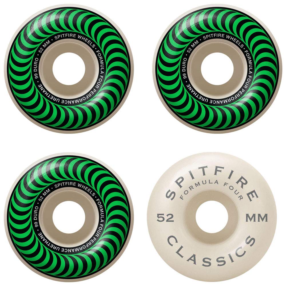 Amazon.com : Spitfire Skateboard Wheels F4 Classics 99A Green