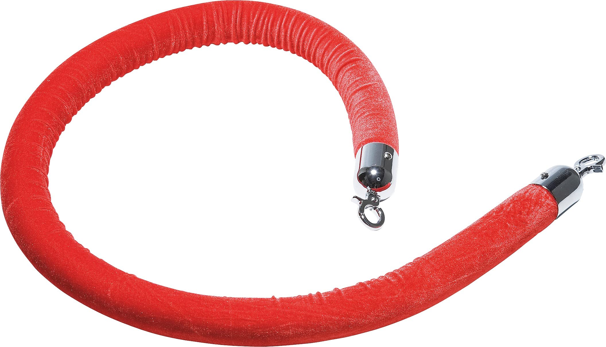 Barrera de cola de terciopelo rojo Kare Design con cordón de 3,8 cm de grosor