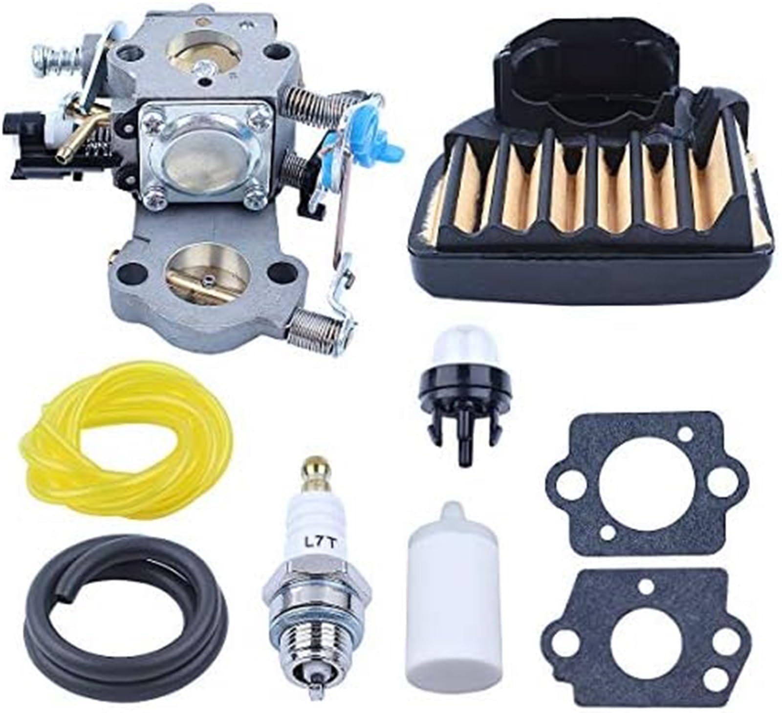 Carburateur WTA-29 avec filtre à air, de conduite carburant, bougie d'allumage, for tronçonneuse essence Husqvarna 455E 455, Rancher 460 461 Filtre à air pour coupe-bordures